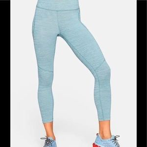 Outdoor Voices Tech Sweat 3/4 Ice Blue Leggings NWT